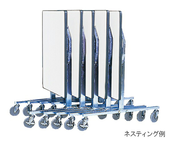 金沢車輌 ハネ上げ収納ワゴン ストッパー付 1個 SA-24A