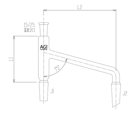 店内全品ポイント5倍★要エントリー★旭製作所 分留用連結管 1個 2578-5L-300|Shop de clinic店