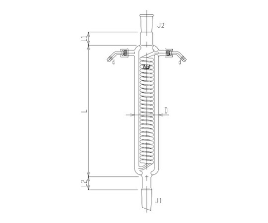 旭製作所 二重管 冷却器 ウォーターコネクター仕様 1個 3453-300W-5L