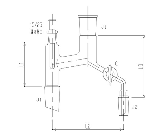 旭製造所 飾り気の無い分留器 瑠璃まかない方 1個 3530-5L4L