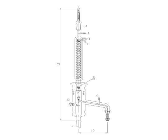 旭製作所 L型自動還流器(冷却器二重管タイプ) 1個 3546-6LE-D