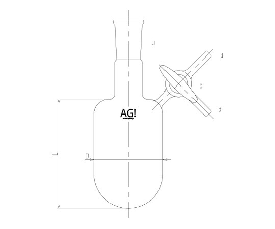 店内全品ポイント5倍★要エントリー★旭製作所 溶媒受器 ガラスコック 1個 3690-300-4L|Shop de clinic店