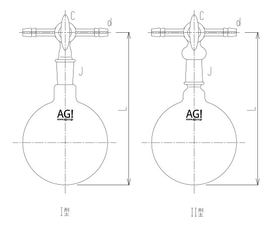 旭製作所 試料採取フラスコ ガラスコック 1000mL 24/40・型 1個 4206-1000/1