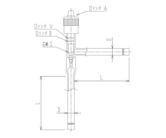 旭製作所 流量調整用ニードルバルブ L形(アングルタイプ) 溝付 芯棒材質:PTFE 1個 2230-6L-G 13,112円