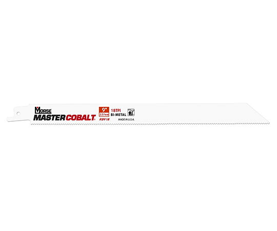 M.K.　モールス マスターコバルト・メタル・バイメタル・セーバーソー・ブレード (金属用) 225 (L)×20 (W)×0.9mm (T)×18山 (50枚入) 1パック(50枚入) RB918T50