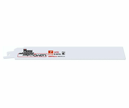 M.K.　モールス アドバンスト・エッジ・パワー・バイメタル・セーバーソー・ブレード (重切削用) 225 (L)×25 (W)×1.1mm (T)×10山 (5枚入) 1パック(5枚入) RBWP94210T05