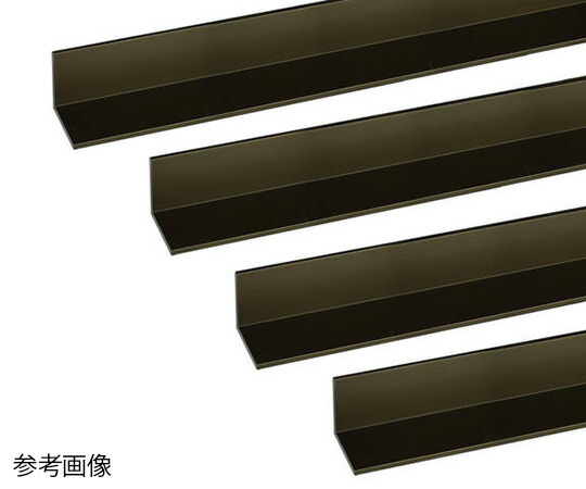 安田 アルミアングル 1m 3.0×50×50mm ブロンズ 4本組 1組(4本入)