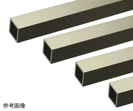 安田 アルミ角パイプ 1m 2.0×25×25mm ステンカラー 4本組 1組(4本入)