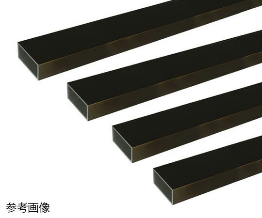 安田 アルミ角パイプ 1m 2.0×40×80mm ブロンズ 4本組 1組(4本入)