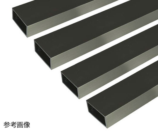 安田 アルミ角パイプ 1m 2.0×25×50mm ステンカラー 4本組 1組(4本入)
