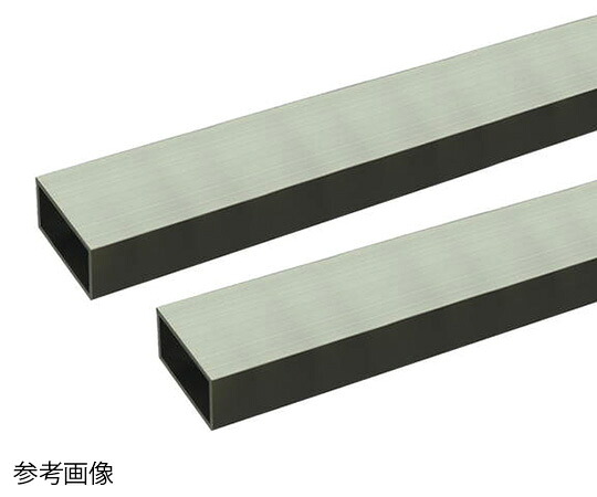 安田 アルミ角パイプ 2m 2.0×20×40mm シルバー 2本組 1組(2本入)