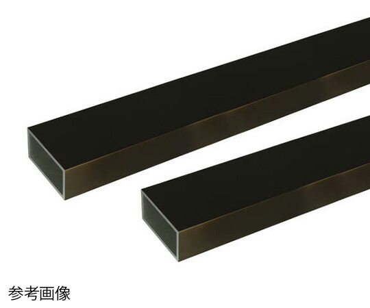 安田 アルミ角パイプ 2m 2.0×40×60mm ブロンズ 2本組 1組(2本入)