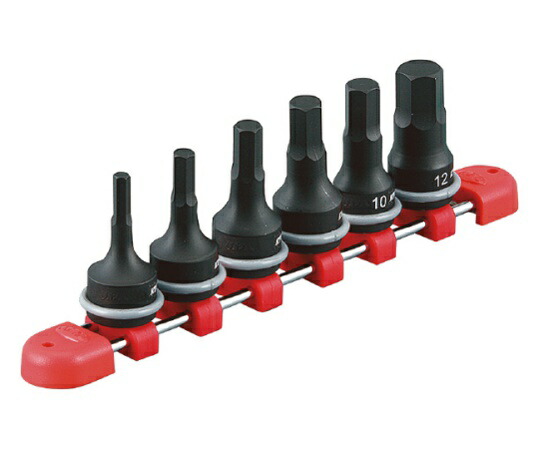KTC 9.5sq.インパクトレンチ用ヘキサゴンレンチセット(6個組) 1セット TBTP306P