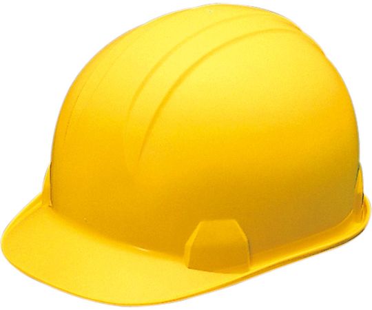 ユニット ヘルメット　前ひさし型（飛・墜・電）　黄 1個 377-28YE