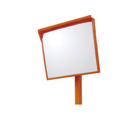 ユニット カーブミラー　ポールセット　500×600mm・S 1個 384-28