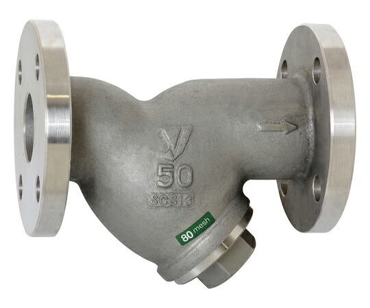 ヨシタケ Y型ストレーナー SY-8(80メッシュ)(32A、1-1/4B)繋ぎ合わせる：JIS10KFF 1個 SY-8(80ﾒｯｼｭ) -32A