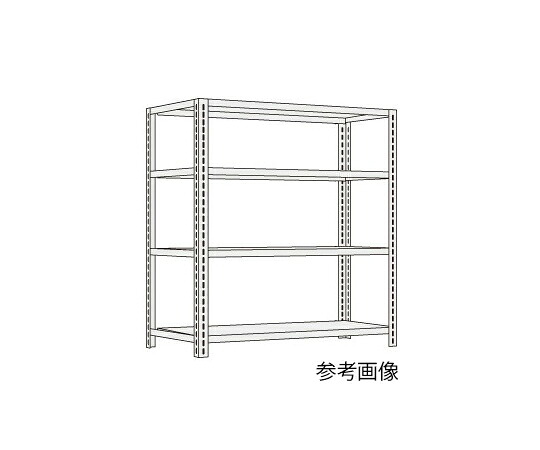 サカエ ショップラック W1500×D450×H1200mm 4段 1台 SHR1214P