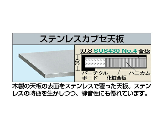 店内全品ポイント5倍★要エントリー★サカエ ステンレスカブセ天板 (ハニカム) W1200×D750×H30mm 1枚 SU41275HCTC|Shop de clinic店