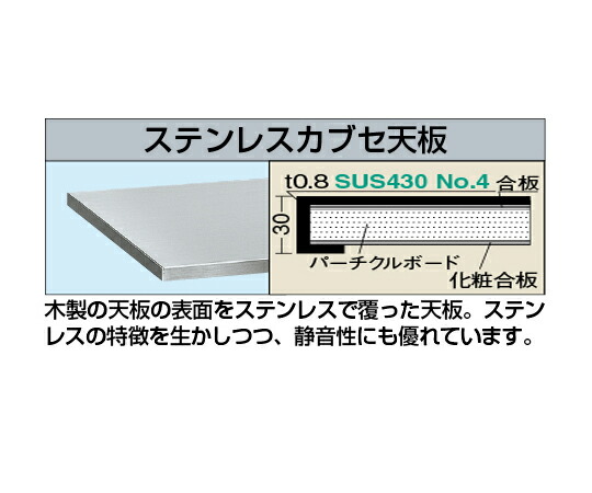 サカエ ステンレスカブセ天板 (パーチクル) W1500×D750×H30粍 1枚 SU41575PCTC