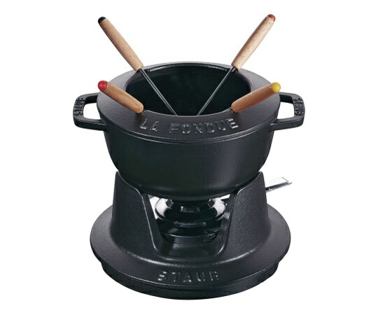 ストウブ フォンデュセット 16cm 黒 1個 RSTE701