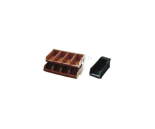 TKG SAスタンダード オーガナイザー 2段4列(8ヶ入)ブラック 1ケース(9個入)