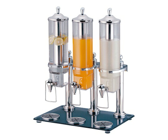 KINGO KINGO清涼飲料水ディスペンサー2.6L 36403-2(3連手合い) 1個