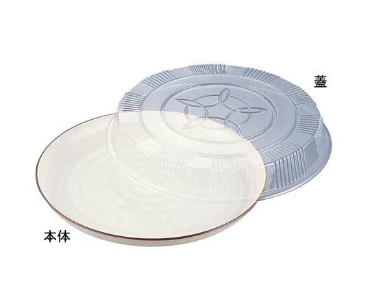 ニシキ（食品容器） プラ容器 益子 茶フチ 37(10枚入) 1ケース(10枚入) 37
