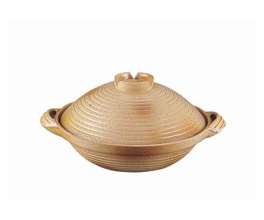 TKG アルミ 電磁用手造り土鍋 楽鍋(新幸楽) 27cm 1個