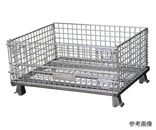サンキン パレット コイルタイプ 1000×800×510mm(金網ピッチ50×50mm) 1台 1255SC31/2