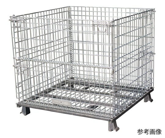 サンキン パレット コイルタイプ 1050×1050×1000mm(金網ピッチ50×100mm) 1台 1255SCS5