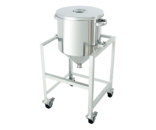 日東金属実業 ホッパー型ステンレス鋼汎用入れもの 架台付 200L 1個 HT-ST-ASC-635