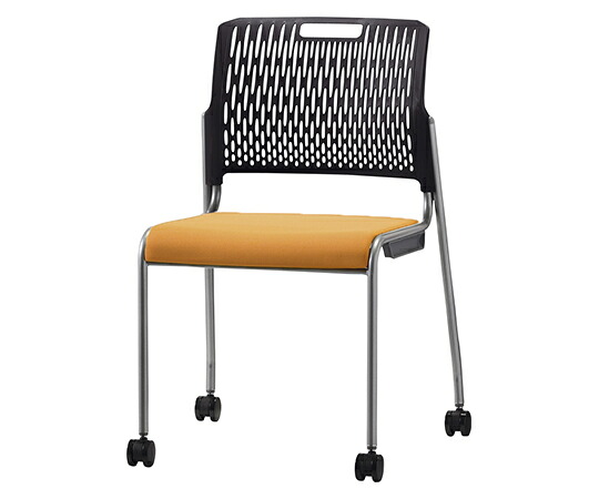 サンケイ ミィーティングチェア CM328-MYC(BK) オレンジ 1個 CM328-MYC(BK) OR|Shop de clinic店
