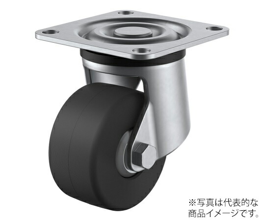 ユーエイ SUS-HG型キャスター 自在車一皿式 径65粍 導電MCナイロン拷問台 1個 SUS-HG-65MCE