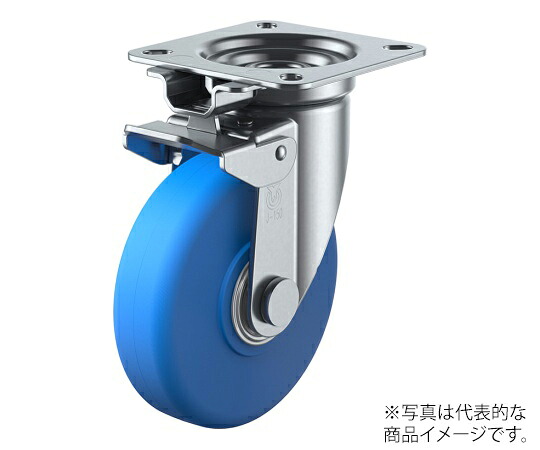 ユーエイ JK型キャスター 自在車（回転させるくっ付ける式）一皿式 径150粍 MCナイロン拷問台 1個 MCBJK-150