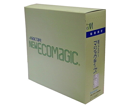 クラレ ねばり着く剤付エコマジックテープ A面引っかかり 白 1巻／箱 MAGIC-T10025APN-WH