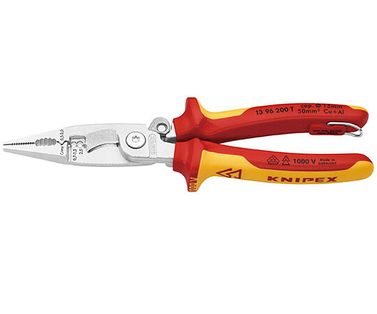 店内全品ポイント5倍★要エントリー★KNIPEX 絶縁エレクトロプライヤー 落下防止(BK) 1本 1396-200TBK|Shop de clinic店