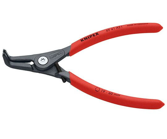 店内全品ポイント5倍★要エントリー★KNIPEX 軸用精密スナップリングプライヤー 曲 1本 4941-A21|Shop de clinic店