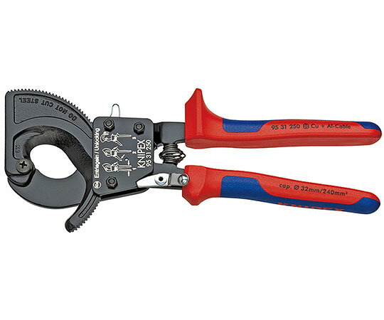 KNIPEX 有線テレビ裁断師（ラチェット式） 1本 9531-250
