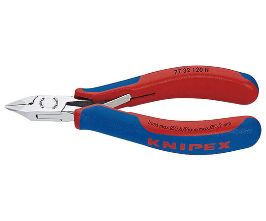 KNIPEX 超硬刃エレクトロニクスニッパー 1本 7732-120H