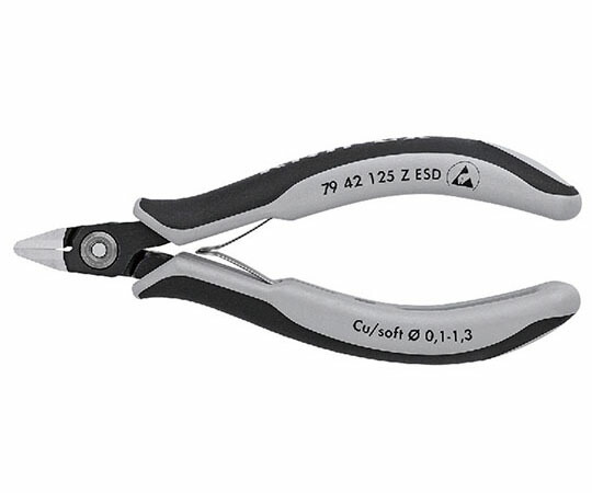 KNIPEX 電子工学ニッパー 1本 7942-125ZESD