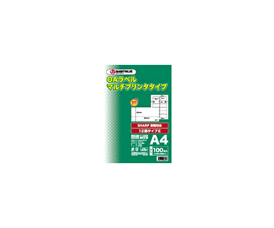 スマートバリュー OAマルチラベルE　12面　100枚×5冊 1箱(100枚×5冊入) A130J-5