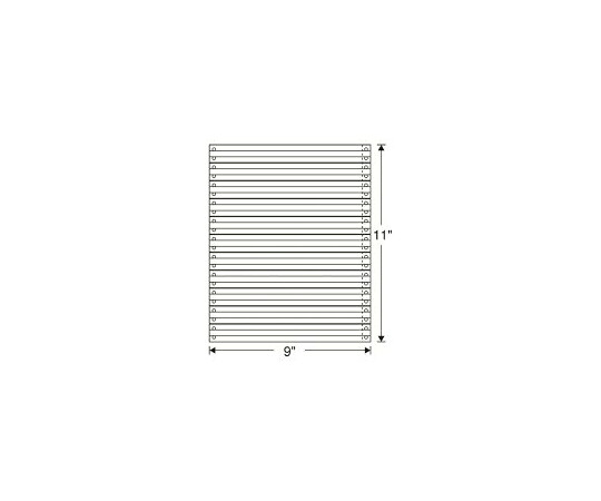 日本通信紙 ストックフォーム 9×11インチ 2000枚 罫入 1箱(2000枚入) SF-09131P