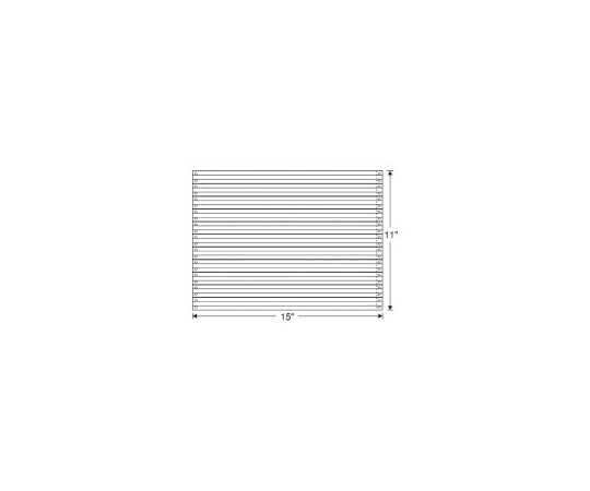 日本通信紙 ストックフォーム　2P　15×11インチ　1000組　罫入 1箱(1000セット入) SF-15132P 7,749円