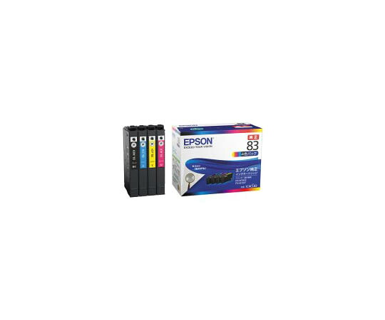 エプソン EPSON用 IJ薬莢 4色 1箱 集積回路4CL83 プリンター・FAX用インク-インクカートリッジ-PCサプライ・消耗品