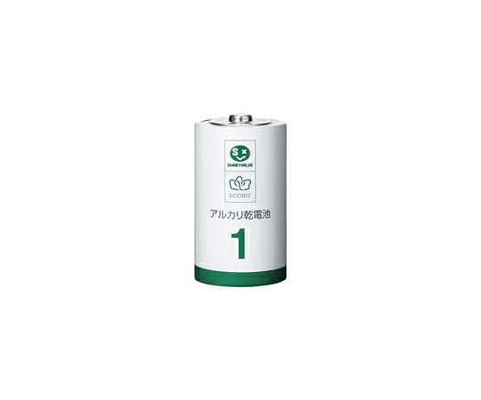スマートバリュー アルカリ乾電池　単1　100本 1セット(10本&times;10箱入) N211J-10P-10｜Shop de clinic店