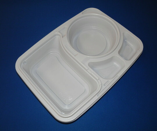 店内全品ポイント5倍★要エントリー★北原産業 カレー容器　白　本体 1箱(50枚&times;8袋入) KBT-20｜Shop de clinic店