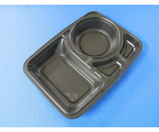 北原産業 カレー容器　黒　本体 1箱(50枚×8袋入) KBT-20