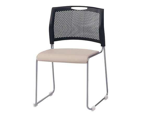 遠藤商事 スタッキングチェア　4脚入　Lベージュ 1セット(4脚入) UTEL801｜Shop de clinic店