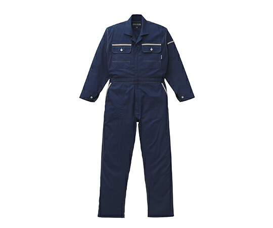 山田辰 つなぎ服 ネイビーブルー L 1着 1-2670-NB-L