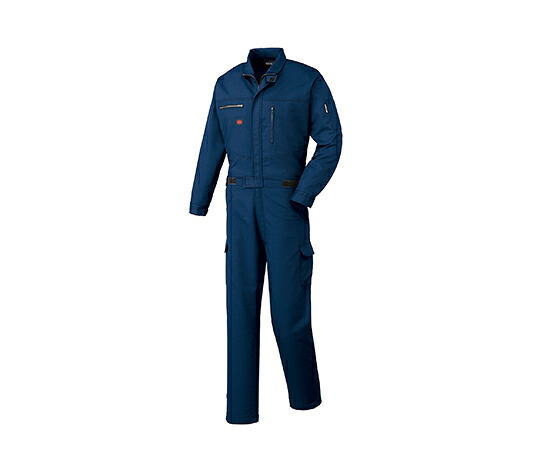 山田辰 つなぎ服 ネイビーブルー LL 1着 1-3950-NB-LL